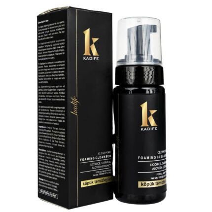 KADIFE Clean Pore Foaming Face Cleanser with Licorice Oatmeal Aloe Vera | Deep Pore Cleansing Oil Control Gentle Exfoliating Face Wash for All Skin Types | 150 ml